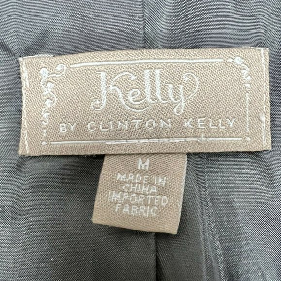 Kelly by Clinton Kelly Medium Black Zip Vegan Leather Jacket - Picture 6 of 7